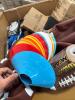 Multiple footballs, charcuterie board, GT player chair, rug pad, pens, glassware, tape, & More - 6