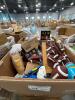 Multiple footballs, charcuterie board, GT player chair, rug pad, pens, glassware, tape, & More - 9