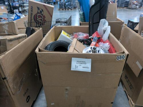 Industrial/automotive, tires, type one safety storage for fuel, straps, cutting blades, car parts, and more