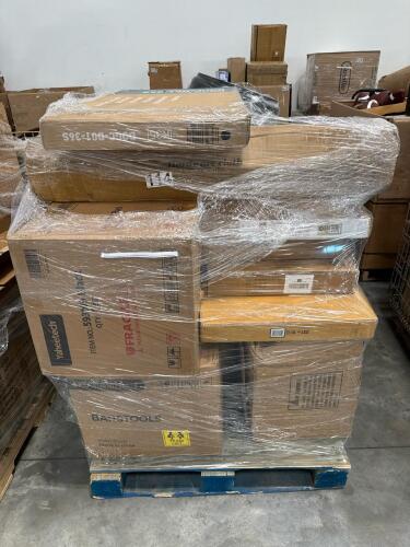 Barstools, yaheetech, metal dog cage, sofa piece, and more