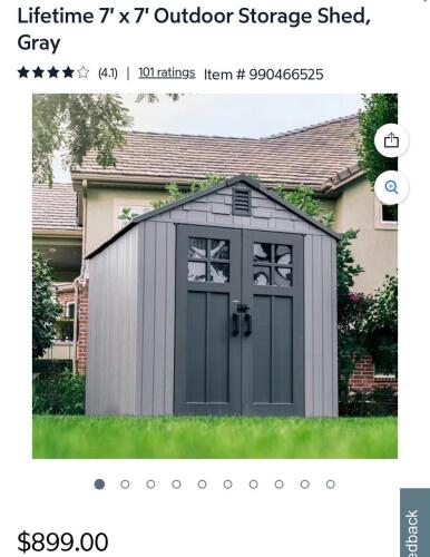 Lifetime outdoor storage shed 60512