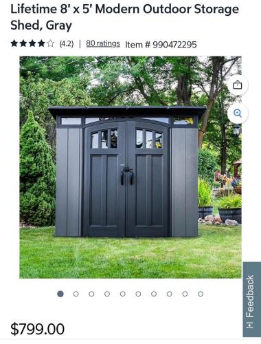 Lifetime outdoor storage shed 60528