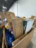 Garbage cans, cold cups, bench, garden bed, flowers, blue straps, & More - 8