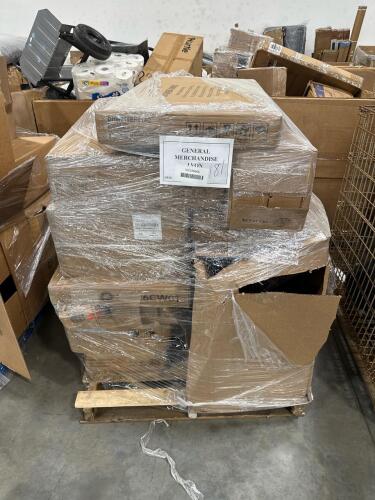 Misc furniture, shelving, rug pad, and more