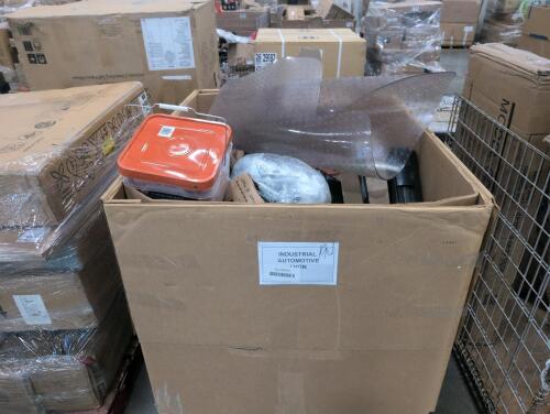 industrial and automotive items, plastic cap nails, Simpsons strong ties, the office chair pad, Julian, filters, tanduit, conduit and much more
