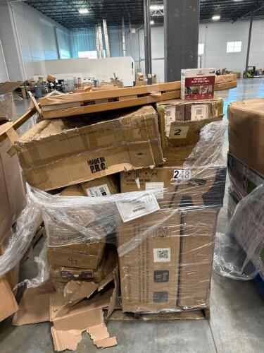 premium anti-slip tape, twin XL rolled mattress, Infiniti brands professional luggage rack, GT player chair, Toro electric trimmer, kitchen in the Box stand mixer, and more