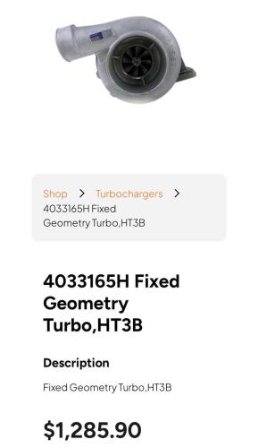 Holstet turbo charger