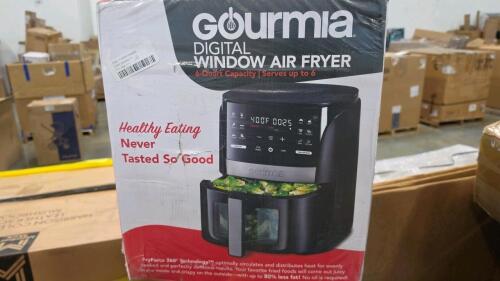 premium paper towels, gourmia digital window air fryer, facial tissues, sterilite wide three drawer cart, light gray dog bed, 8-in ball snuggars, 7-in shower arm and flange and more