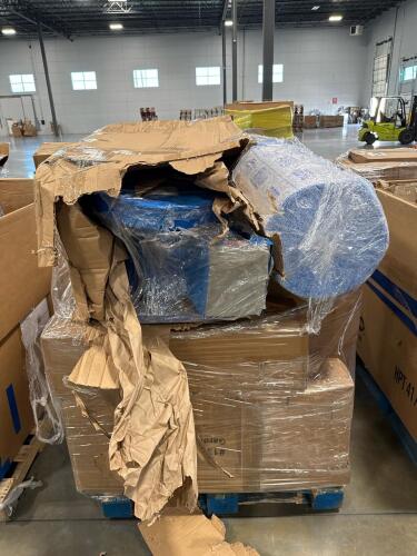 Underlayment, miscellaneous furniture, garden paint potting bench, chair, Electric hay chopper, & More