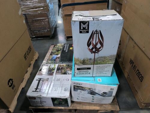 copper wind chaser, keter Deco elevated garden bed, aiper scuba and 1 cordless robotic pool cleaner bundle