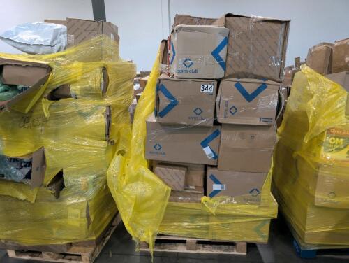 Big box store in boxes: Huggies, toilet paper, towels, plates, paper goods, finish, Ritz, power bounce, and more