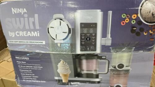 ninja swirl by creami, midea 7.8 quart air fryer, tineco Go pack cordless vacuum, keter unbrushed outdoor waistband, Bella sizzle, matrix self empty robot, bluey 6 bolt garbage truck ride on vehicle, Cub rice and grain cooker and more
