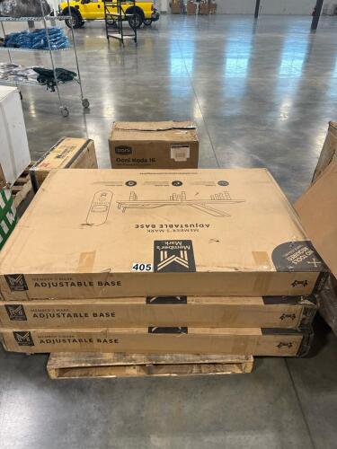 Three adjustable bed bases