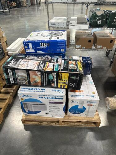 Multiple fans, multiple AC units, shark vacuum possible customer return
