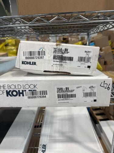 Kohler faucets 7509 pure, T2 3888