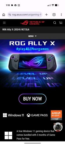 RoG ally x