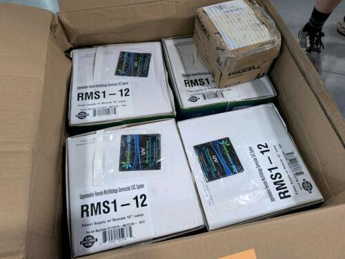 (4) upgradable remote multi-voltage germicidal UVC system power supply with remote 12-in lamp rms1-12