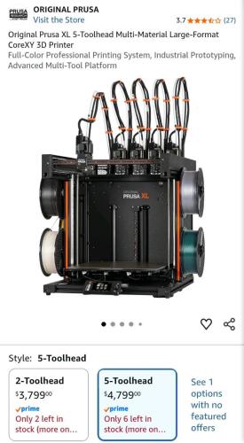 original Prusa XL 3D printer