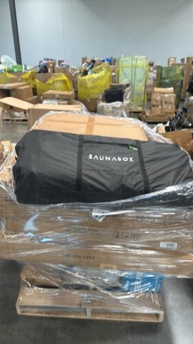 Sauna box, bestway steel Pro, garvee, HDPE chisc lounge,, rolled mattress and more