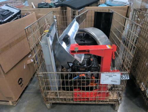 Racing seat shell, hitch attachment , compactor, grill piece, dump bucket and more