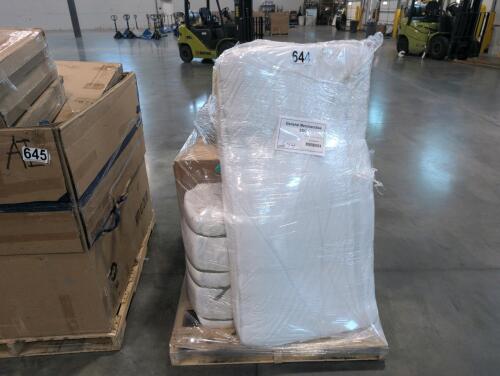 Full mattress, crib mattress, rolled material, sledgehammer, cabinet more