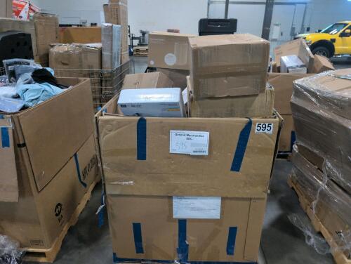 Zip ties, cups, blue air filters, lighting, ice tote, Spray mop, & More