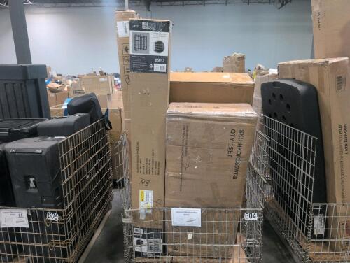 Corrugated roofing panel, miscellaneous furniture, auto parts, tote heavy duty rack, & More