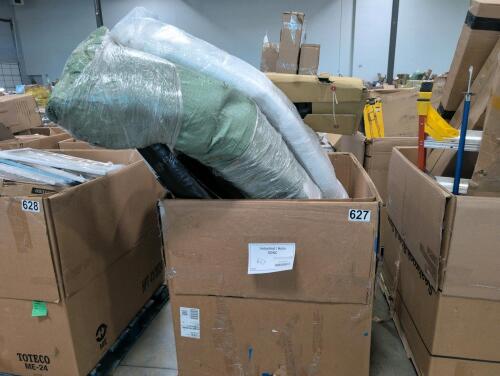 Miscellaneous automotive parts underlayment, Christmas tree, & More