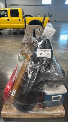 cooler, punching bag, rugs and more