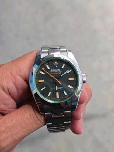 Rolex Milgauss 116400V complete set with box and papers