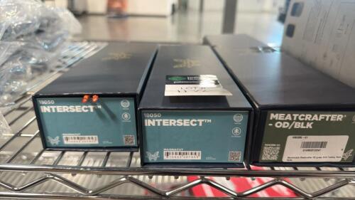 Bench made knives , two &ndash; intersect 18050, and one meat crafter