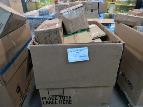 PVC cones, squared D, LED ceiling lamp, miscellaneous furniture