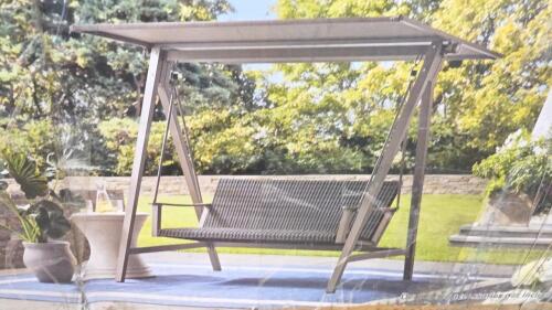Umbrella, wooden canopy swing, Best way swimming pool, bedframe, & More