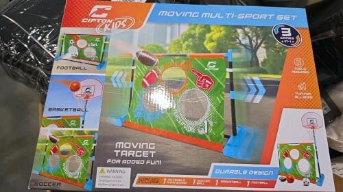 Storage vault container, luggage, chair cushion, food container, MAT, sports set, rug, PS4 game, Mom cozy, towels, coldest water bottle & More