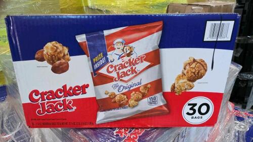 Pallet of cracker jacks