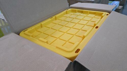 Boxes of storage totes