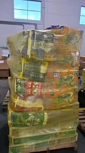 Bounty paper towels, quilted Northern, toilet paper, bath tissue, storage totes, ceramic cookware set, multiple wooden mud kitchens, & More