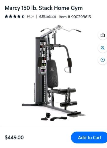 Marcy stack home gym