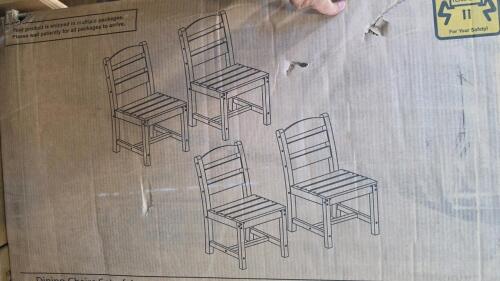 Dining chairs, books, paper towels, sheets, holes, volleyball, towel, glasses, & More