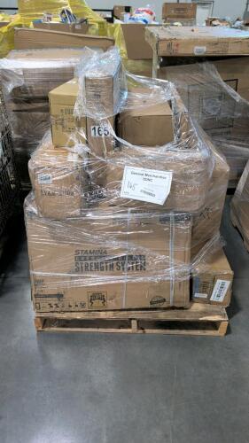 Stamina exercise bike and strength system piece, 40 inch Roku TV, weight bench, dream line shower set, furniture & More