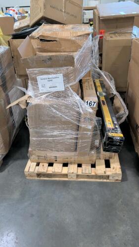 Multiple STABILA tech 196DL levels, extension cords, plastic containers, decorative boxes & More