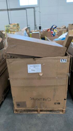 Cone, ab machine, boxes, storage container, copy paper, KitchenAid chopper, Huggies, & More