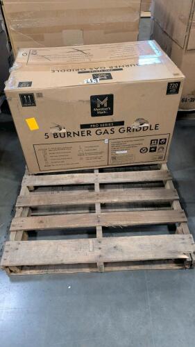 Pro series 5 burner gas griddle
