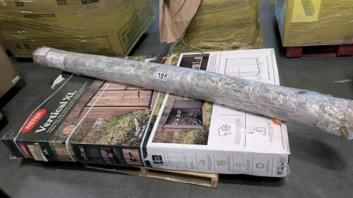KETER vertical Excel shed, rug