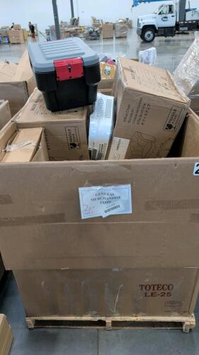 Action packer, backsplash tiles, Quil set, office chairs, sheets, & More