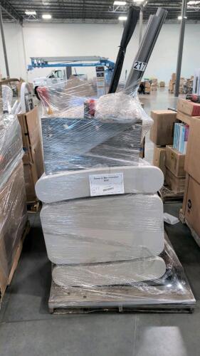 Kids picnic table, garbage cans, shingle remover, sliding door track, plastic base, & More