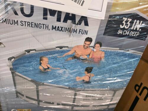 Exercise bike out of box, swimming pool, sofa peace, & More