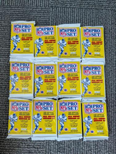 Vintage NFL Cards in sealed packs