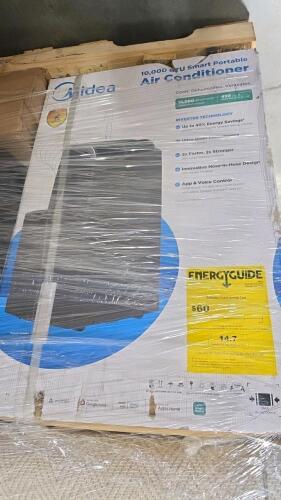 Midea Air conditioner, 6-In nap Queen Margaret memory foam mattress, area rugs, kaisoku item and more