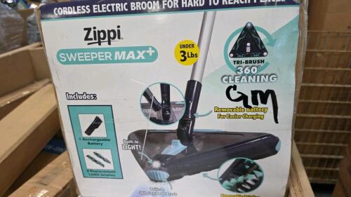 Zippi sweeper max+, storage rack, and more